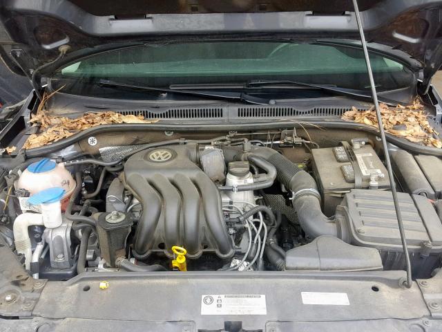 3VW2K7AJ5EM407185 - 2014 VOLKSWAGEN JETTA BASE ნაცრისფერი ფოტო 7