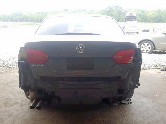 3VW2K7AJ5EM407185 - 2014 VOLKSWAGEN JETTA BASE ნაცრისფერი ფოტო 9
