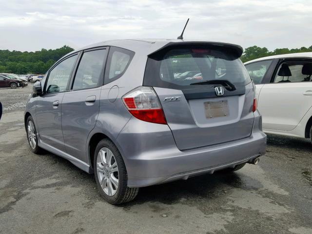 JHMGE88439S022175 - 2009 HONDA FIT SPORT GRAY photo 3