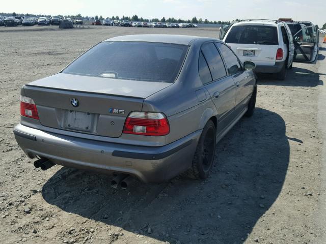 WBSDE93432CF91301 - 2002 BMW M5 GRAY photo 4