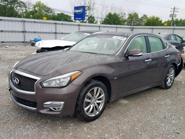 JN1BY1AR6FM560355 - 2015 INFINITI Q70 3.7 BROWN photo 2