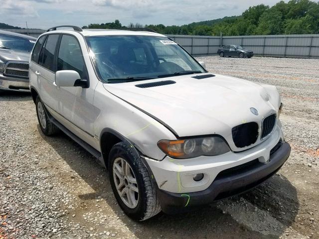 5UXFA13594LU22288 - 2004 BMW X5 3.0I WHITE photo 1