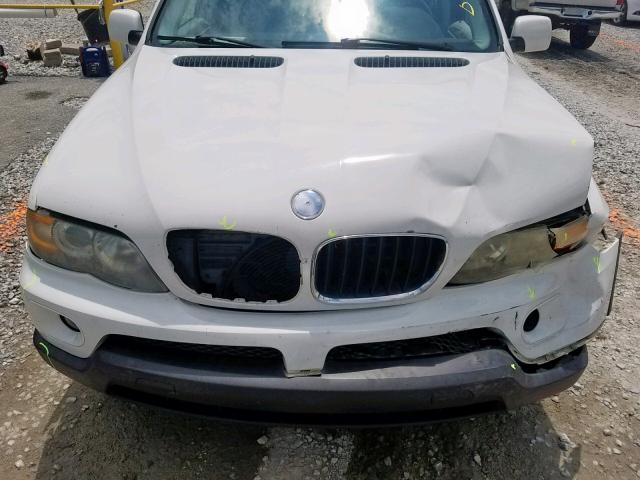 5UXFA13594LU22288 - 2004 BMW X5 3.0I WHITE photo 7