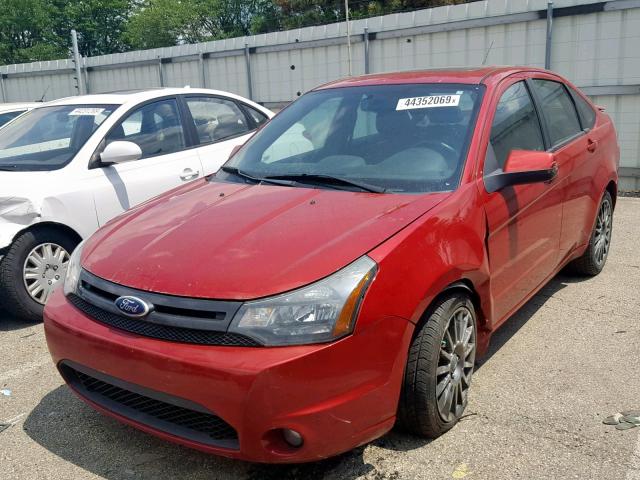 1FAHP3GNXBW113476 - 2011 FORD FOCUS SES RED photo 2