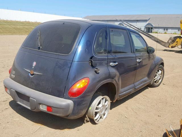 3C4FY4BB91T609794 - 2001 CHRYSLER PT CRUISER BLUE photo 4