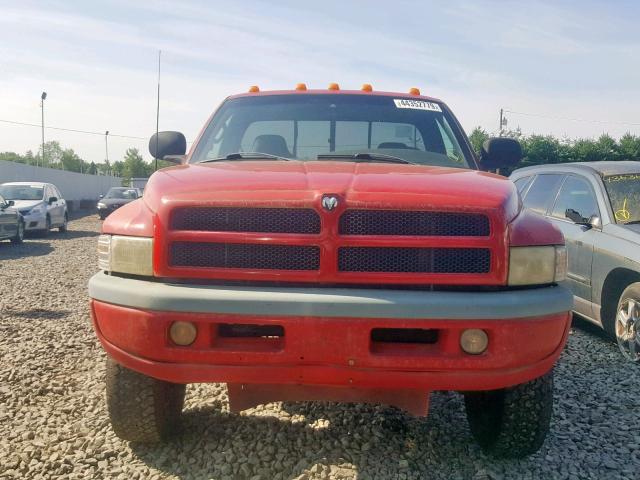 3B7KF26Z6WM213498 - 1998 DODGE RAM 2500 RED photo 9