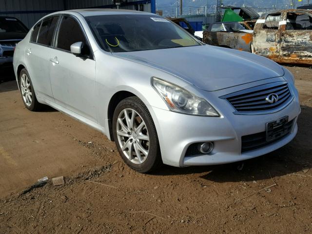 JN1CV6AR6AM461179 - 2010 INFINITI G37 GRAY photo 1