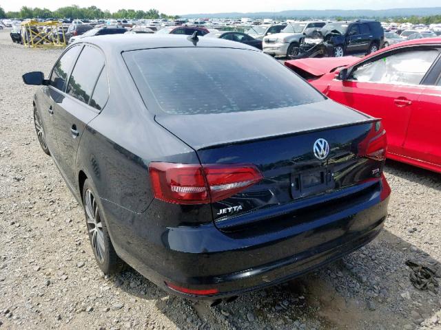 3VWB17AJ2GM262984 - 2016 VOLKSWAGEN JETTA SPOR BLACK photo 3