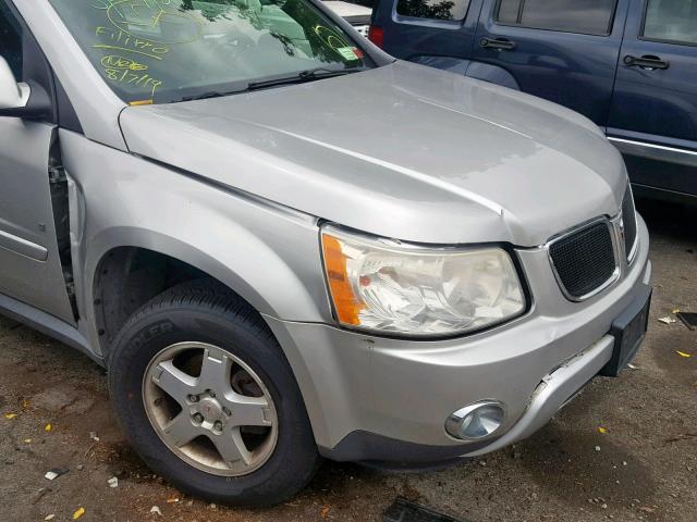 2CKDL63F976022875 - 2007 PONTIAC TORRENT SILVER photo 9