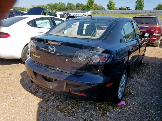 JM1BK12F981826572 - 2008 MAZDA 3 I BLACK photo 4