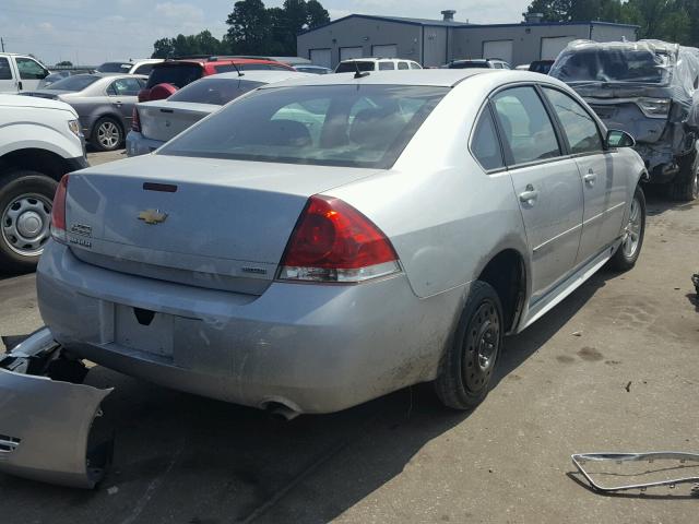 2G1WA5E39E1134291 - 2014 CHEVROLET IMPALA LIM SILVER photo 4