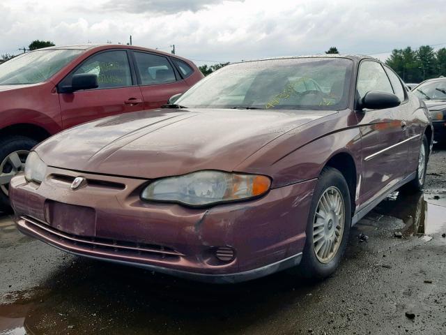 2G1WW12E1Y9328190 - 2000 CHEVROLET MONTE CARL BURGUNDY photo 2