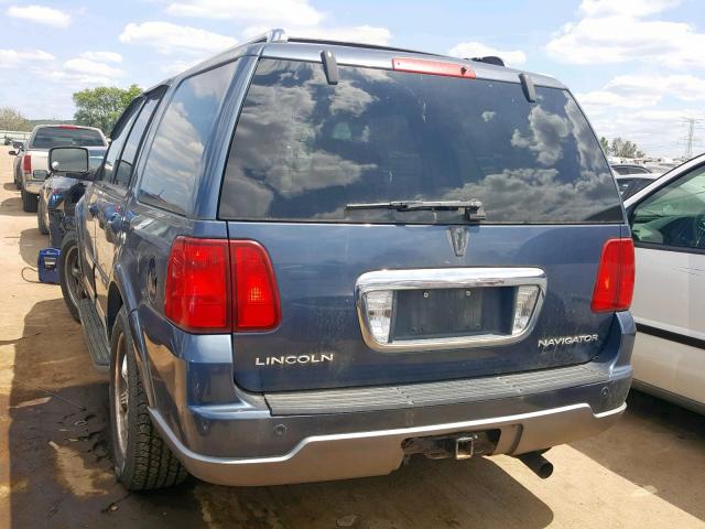 5LMFU28R03LJ36718 - 2003 LINCOLN NAVIGATOR ლურჯი ფოტო 3