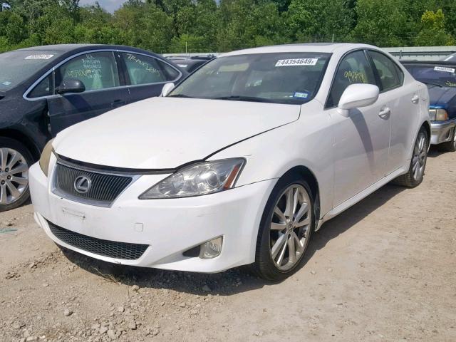 JTHBK262772027765 - 2007 LEXUS IS 250 WHITE photo 2