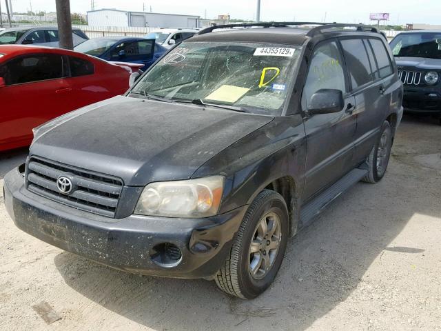 JTEDP21A960095999 - 2006 TOYOTA HIGHLANDER BLACK photo 2