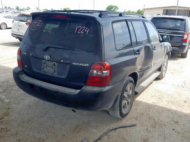 JTEDP21A960095999 - 2006 TOYOTA HIGHLANDER BLACK photo 4