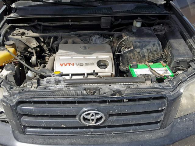 JTEDP21A960095999 - 2006 TOYOTA HIGHLANDER BLACK photo 7