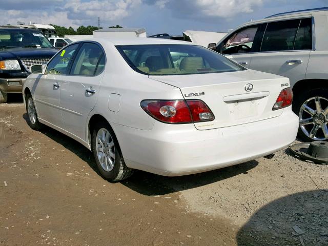 JTHBF30G036007309 - 2003 LEXUS ES 300 WHITE photo 3