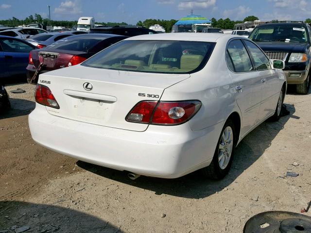 JTHBF30G036007309 - 2003 LEXUS ES 300 WHITE photo 4