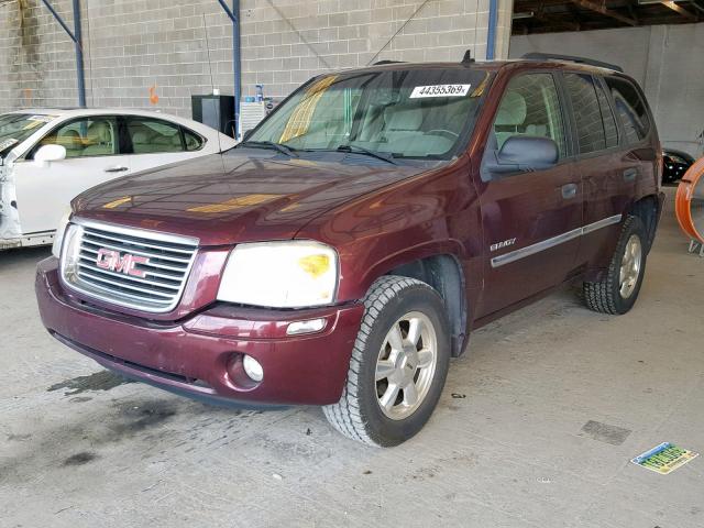 1GKDS13S062138301 - 2006 GMC ENVOY BURGUNDY photo 2