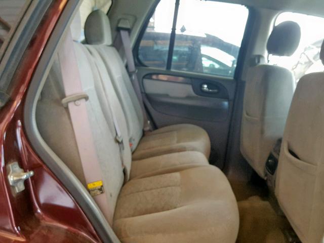 1GKDS13S062138301 - 2006 GMC ENVOY BURGUNDY photo 6