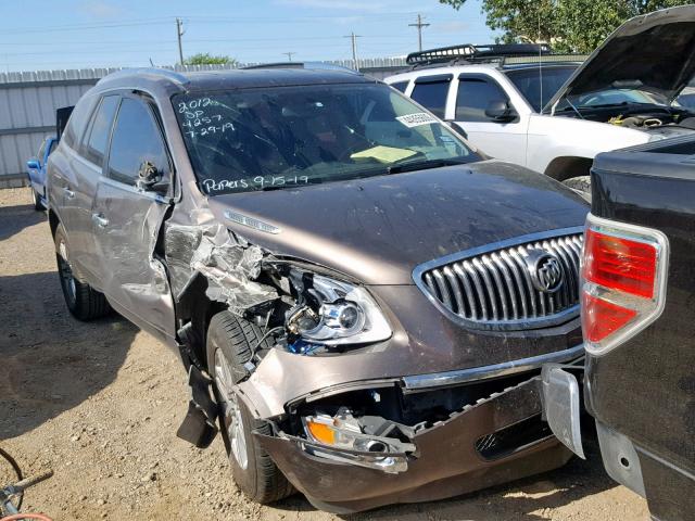 5GAKRAED6CJ404257 - 2012 BUICK ENCLAVE BROWN photo 1