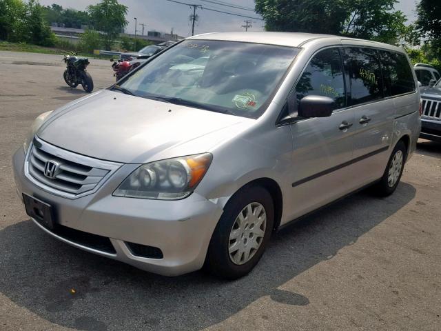 5FNRL38298B002770 - 2008 HONDA ODYSSEY LX SILVER photo 2