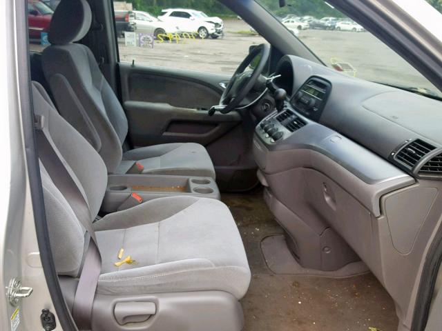 5FNRL38298B002770 - 2008 HONDA ODYSSEY LX SILVER photo 5