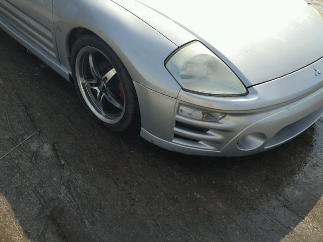 4A3AE55H43E044203 - 2003 MITSUBISHI ECLIPSE SP SILVER photo 9