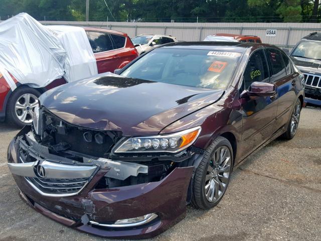 JH4KC1F57GC001016 - 2016 ACURA RLX TECH PURPLE photo 2