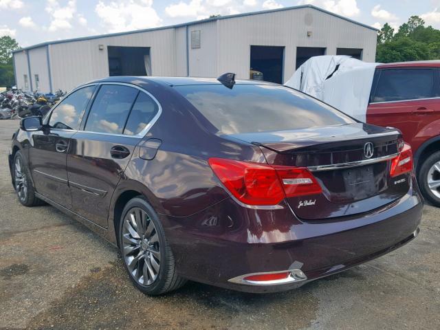 JH4KC1F57GC001016 - 2016 ACURA RLX TECH PURPLE photo 3