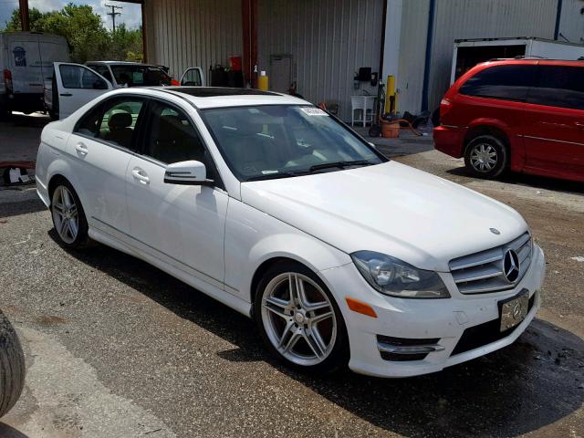 WDDGF8AB7DR252900 - 2013 MERCEDES-BENZ C 300 4MAT WHITE photo 1