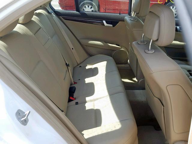WDDGF8AB7DR252900 - 2013 MERCEDES-BENZ C 300 4MAT WHITE photo 6