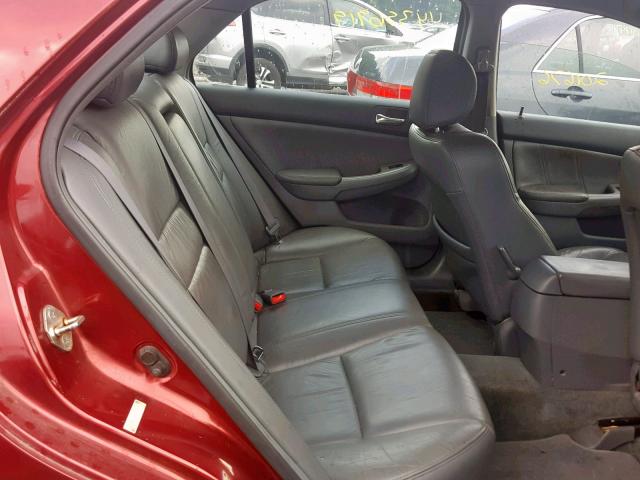 1HGCM66513A087169 - 2003 HONDA ACCORD RED photo 6