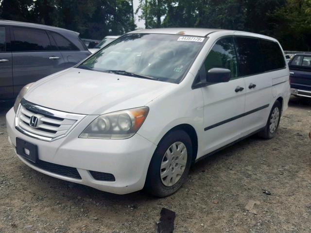 5FNRL38288B087116 - 2008 HONDA ODYSSEY LX WHITE photo 2