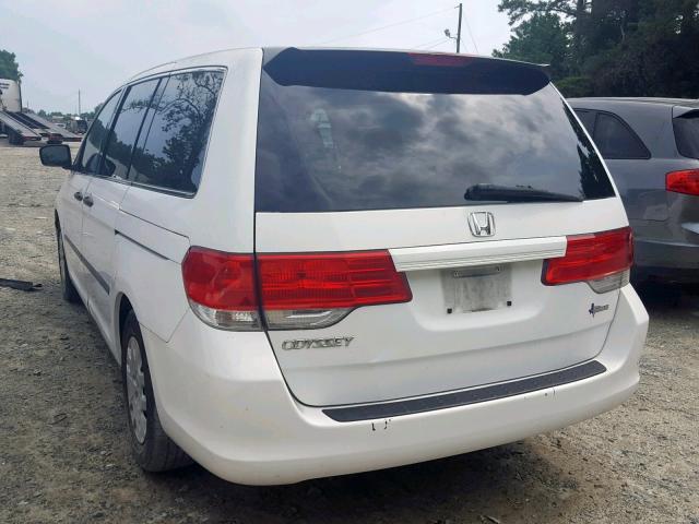 5FNRL38288B087116 - 2008 HONDA ODYSSEY LX WHITE photo 3