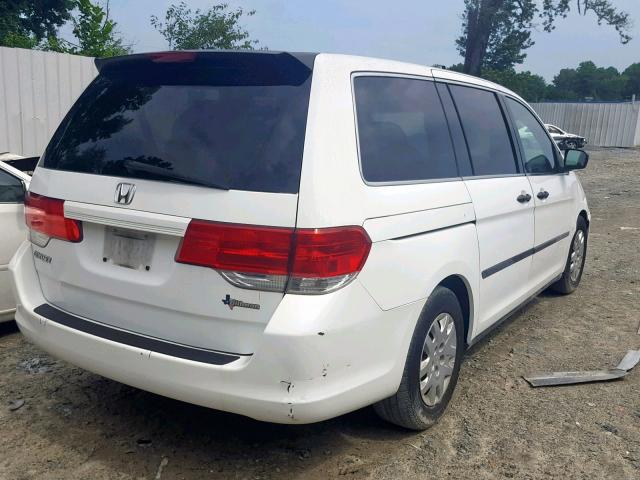 5FNRL38288B087116 - 2008 HONDA ODYSSEY LX WHITE photo 4