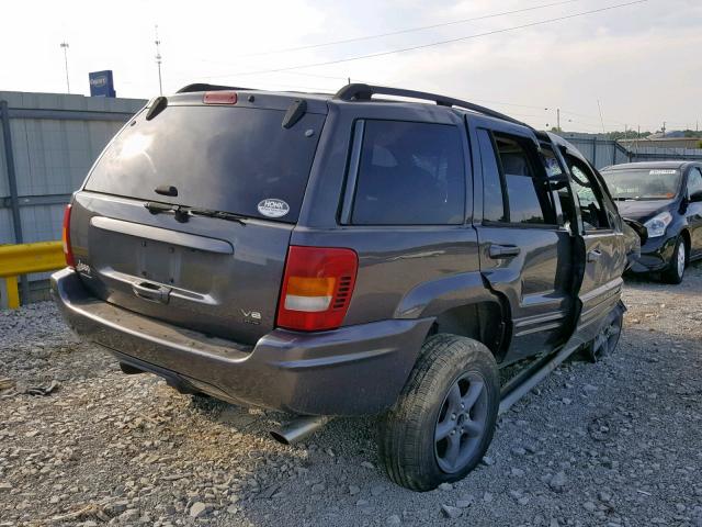 1J8GW68J12C234834 - 2002 JEEP GRAND CHER GRAY photo 4