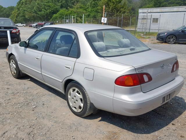 2T1BR18EXYC342562 - 2000 TOYOTA COROLLA VE SILVER photo 3