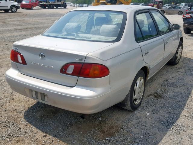 2T1BR18EXYC342562 - 2000 TOYOTA COROLLA VE SILVER photo 4