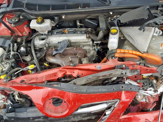 4T1BB46KX8U062234 - 2008 TOYOTA CAMRY HYBR RED photo 7