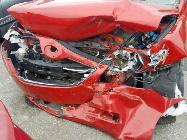 4T1BB46KX8U062234 - 2008 TOYOTA CAMRY HYBR RED photo 9