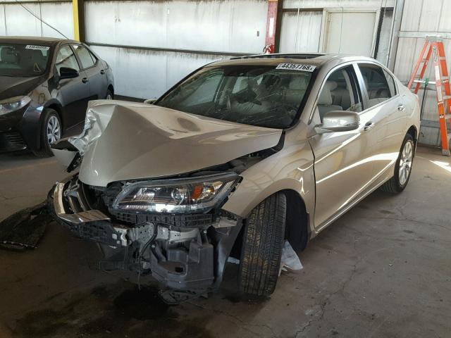 1HGCR2F89FA069012 - 2015 HONDA ACCORD EXL BROWN photo 2