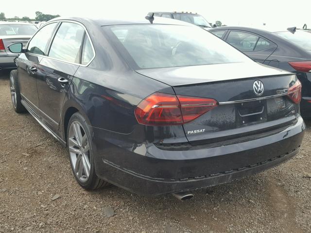 1VWDT7A39HC079816 - 2017 VOLKSWAGEN PASSAT R-L BLACK photo 3