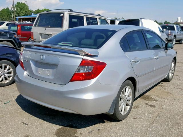 19XFB2F93CE007560 - 2012 HONDA CIVIC EXL 银色 照片 4