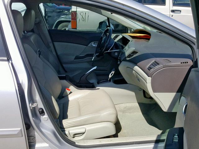 19XFB2F93CE007560 - 2012 HONDA CIVIC EXL 银色 照片 5