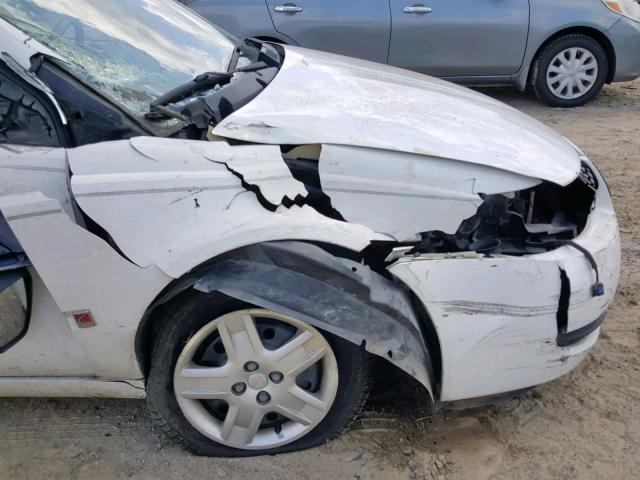 1G8AJ55F37Z178268 - 2007 SATURN ION LEVEL WHITE photo 9