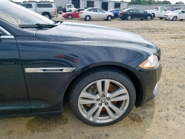 SAJWA2GB4CLV30583 - 2012 JAGUAR XJL BLACK photo 9