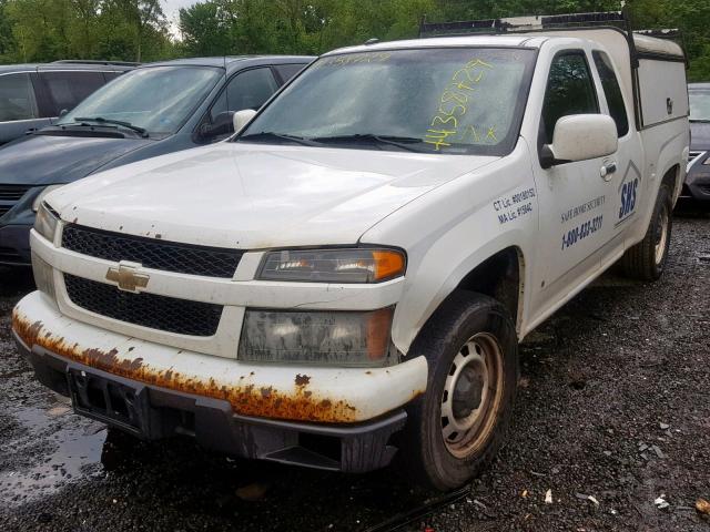 1GCCS19E998148061 - 2009 CHEVROLET COLORADO WHITE photo 2