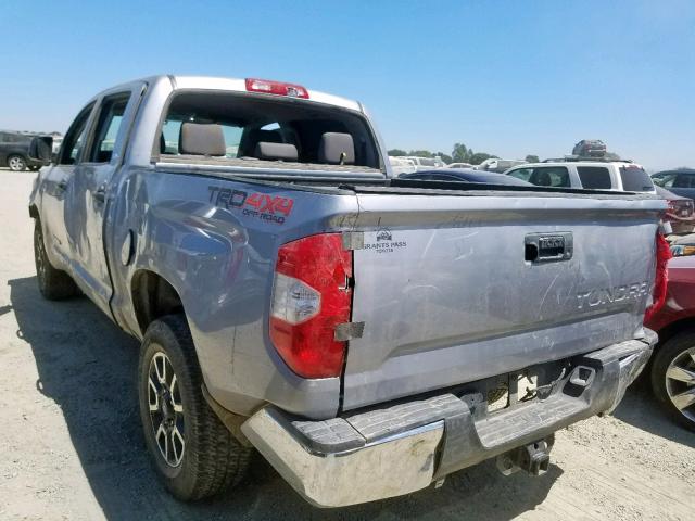 5TFDY5F17HX614652 - 2017 TOYOTA TUNDRA CRE SILVER photo 3